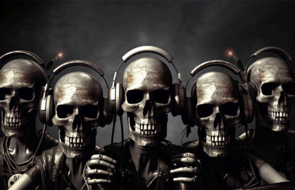 Arte della parete di vetro Festa del cranio || Collezione di designer