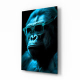 Affen Der Denker || Designer -Sammlung Glasbild