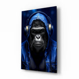 Rebellios Ape  Glass Wall Art || Designer Collection