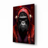 Rebellios Ape  Glass Wall Art || Designer Collection