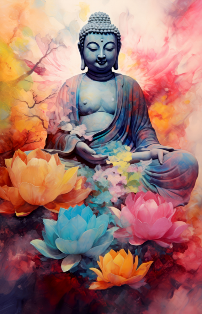 Buddha Glass Wall Art || Designer Collection