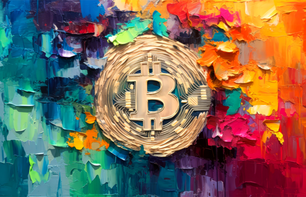 Bitcoin || Collection de créateurs Impression Sur Verre