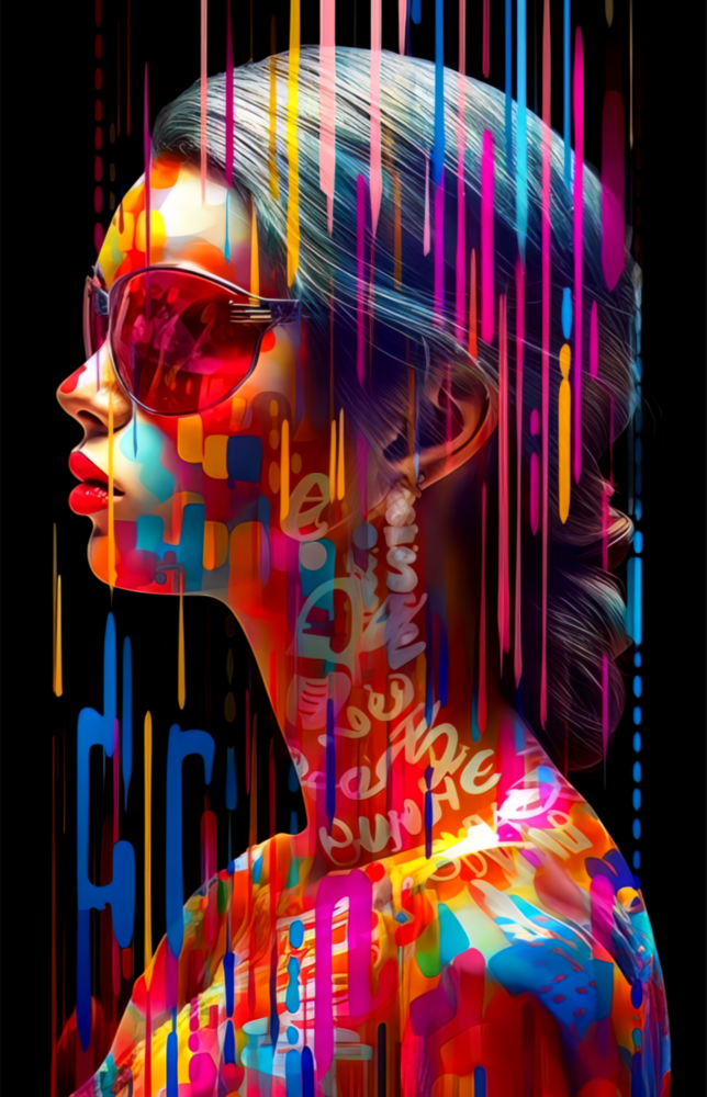 Beauty in Colors Glass Wall Art || Designer Collection