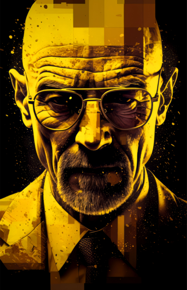 Arte della parete di vetro Heisenberg || Collezione di design