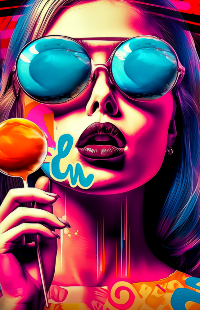 Lollipop Glass Wall Art || Designer Collection