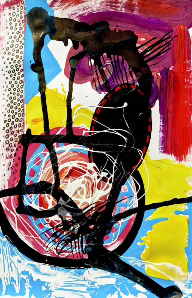 Tanz Der Abstrakten Linien || Designersammlung Glasbild