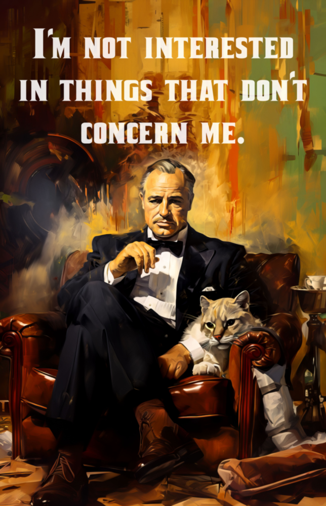 Godfather Glass Wall Art || Designer Collection