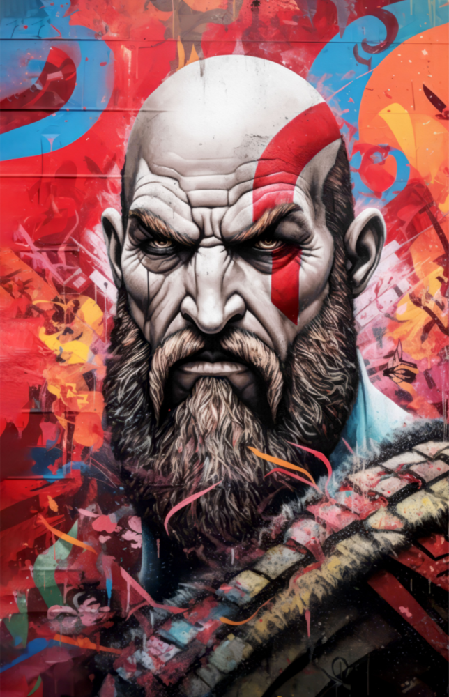 Kratos Glass Wall Art || Designer Collection