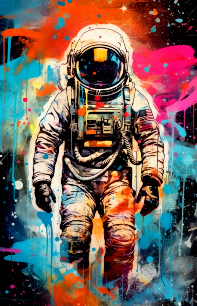 Astronaute || Collection de créateurs Impression Sur Verre