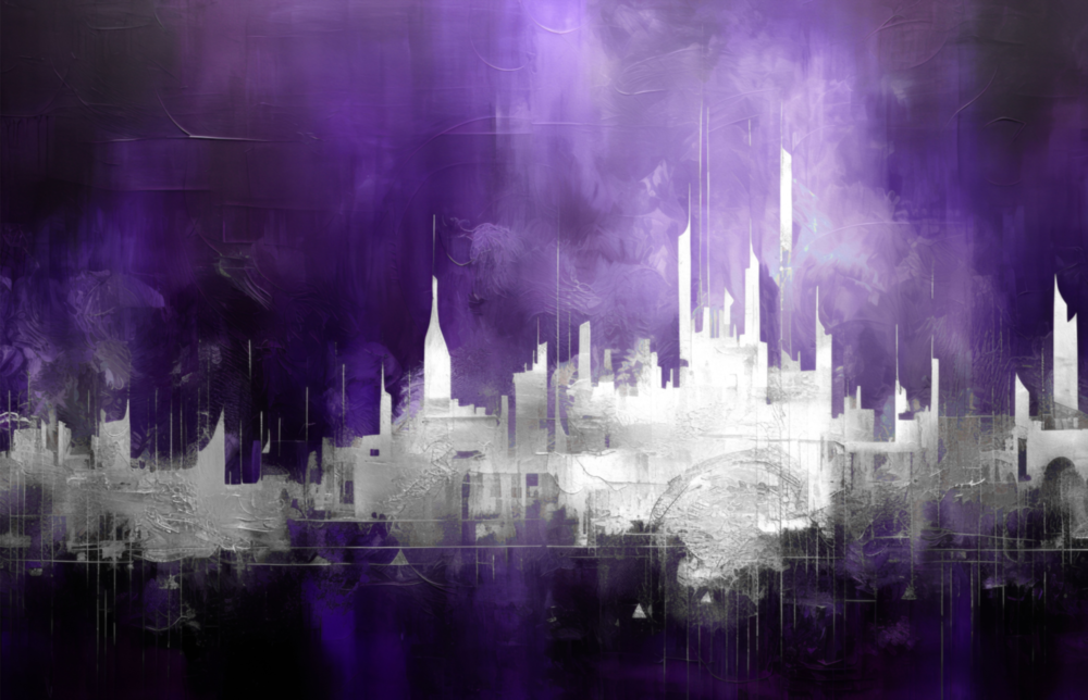 City Silhouette || Collection de créateurs Impression Sur Verre