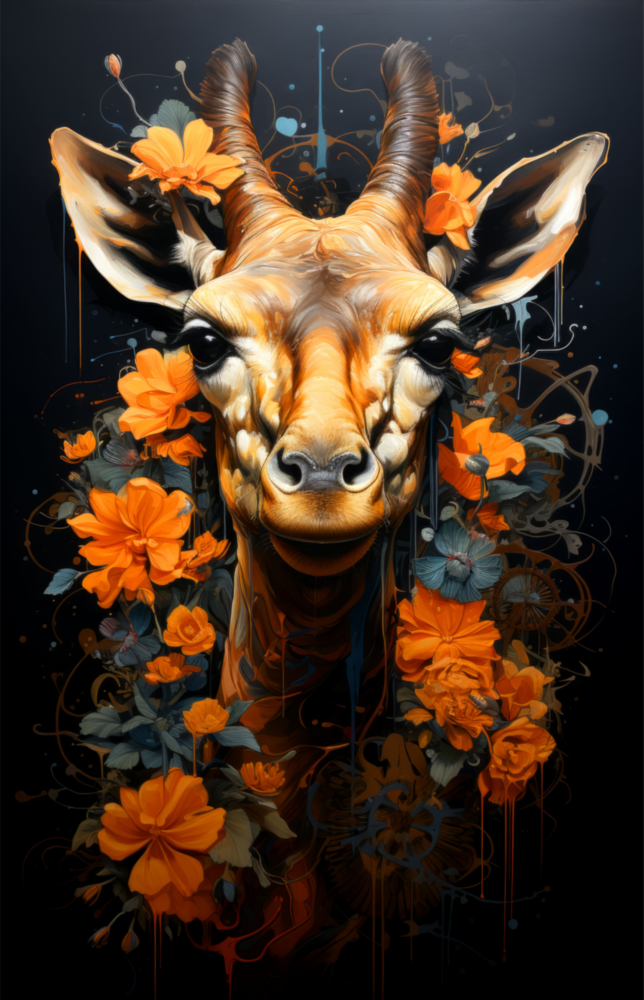 Deer Glass Wall Art || Designer Collection