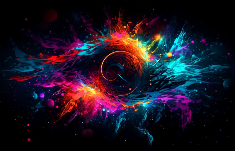 Arte della parete di vetro Hole colorato || Collezione di design