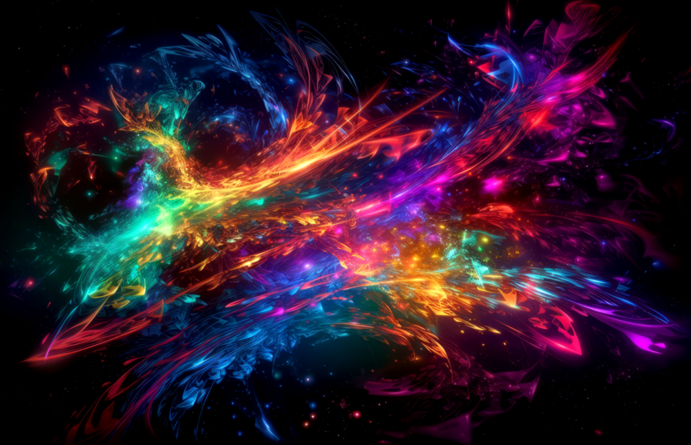 Colors of Space Glass Wall Art || Designer Collection