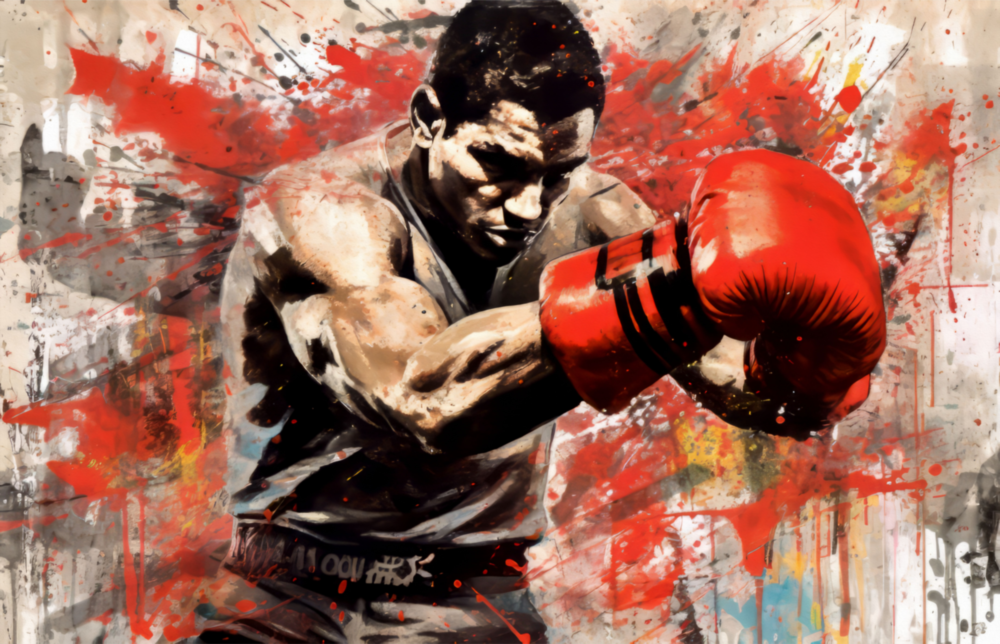 Arte della parete di vetro Boxe || Collezione di design