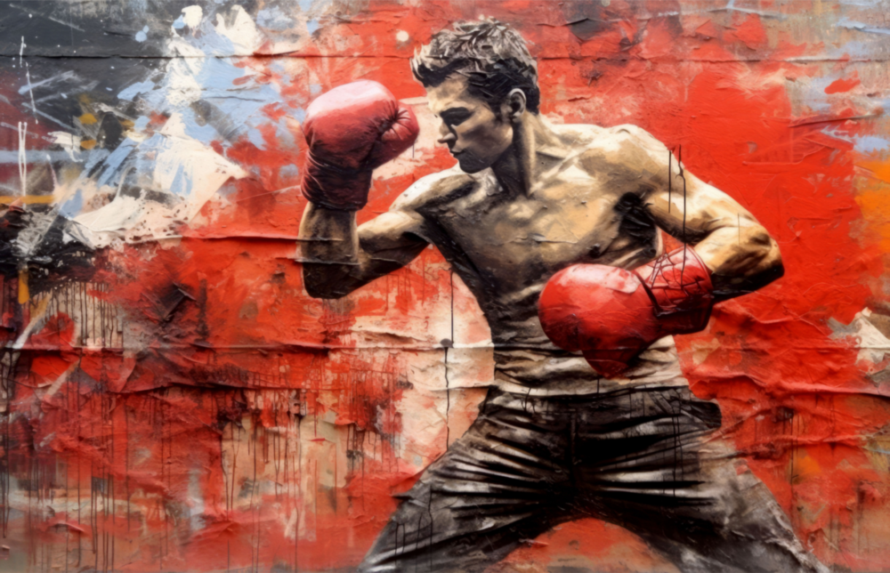 Arte della parete di vetro Boxe || Collezione di design