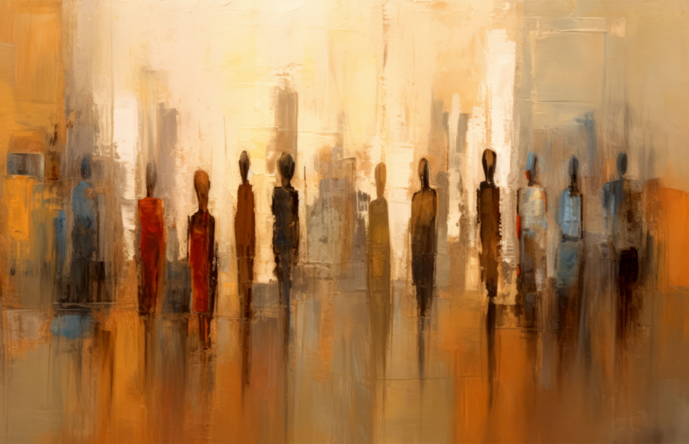 Silhouettes || Collection de créateurs Impression Sur Verre