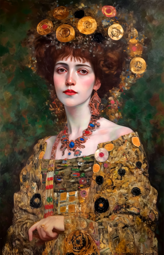 Arte della parete di vetro Stile Klimt || Collezione di design