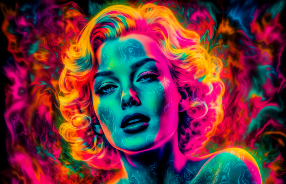 Fille en feu || Collection de créateurs Impression Sur Verre