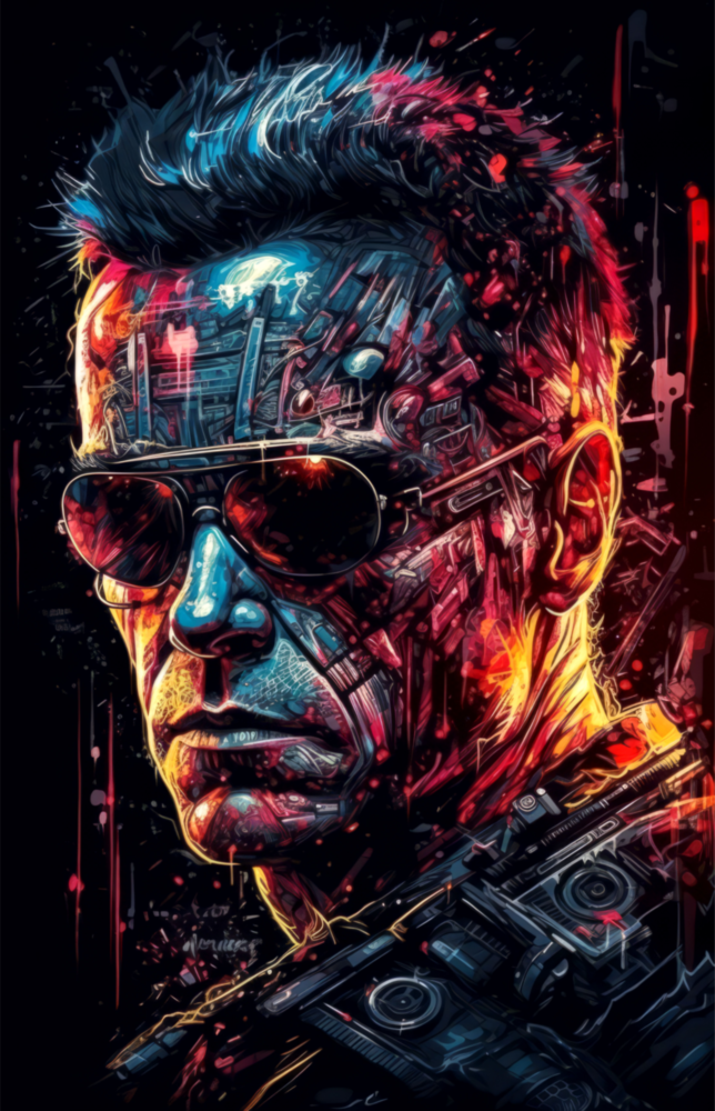 Face mécanique || Collection de créateurs Impression Sur Verre