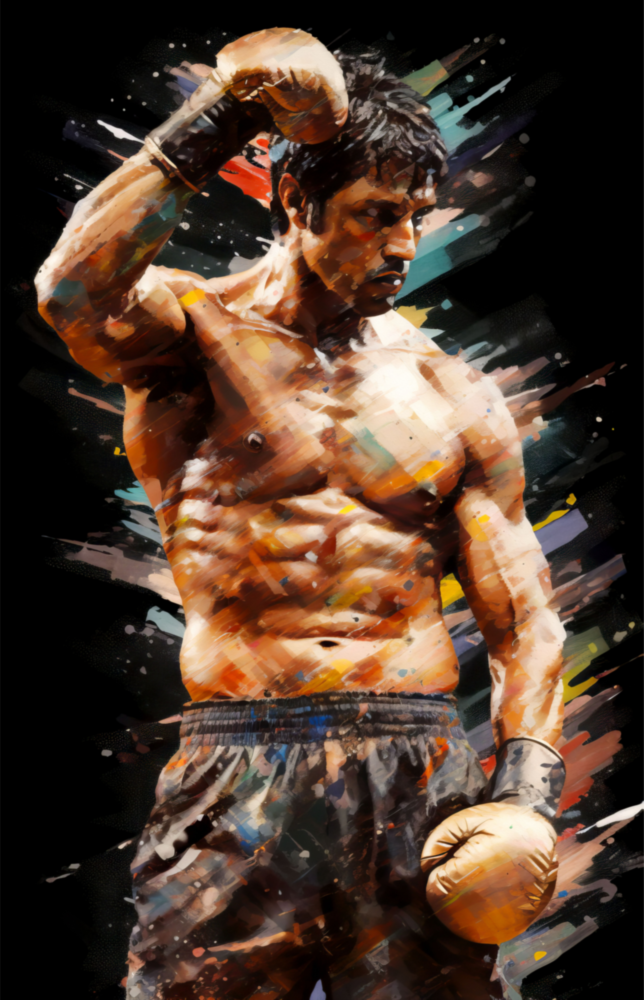 Arte de pared de vidrio de Fighter || Collezione di design