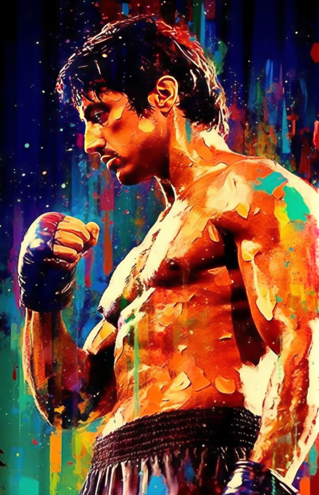 Kämpfer || Designersammlung Glasbild