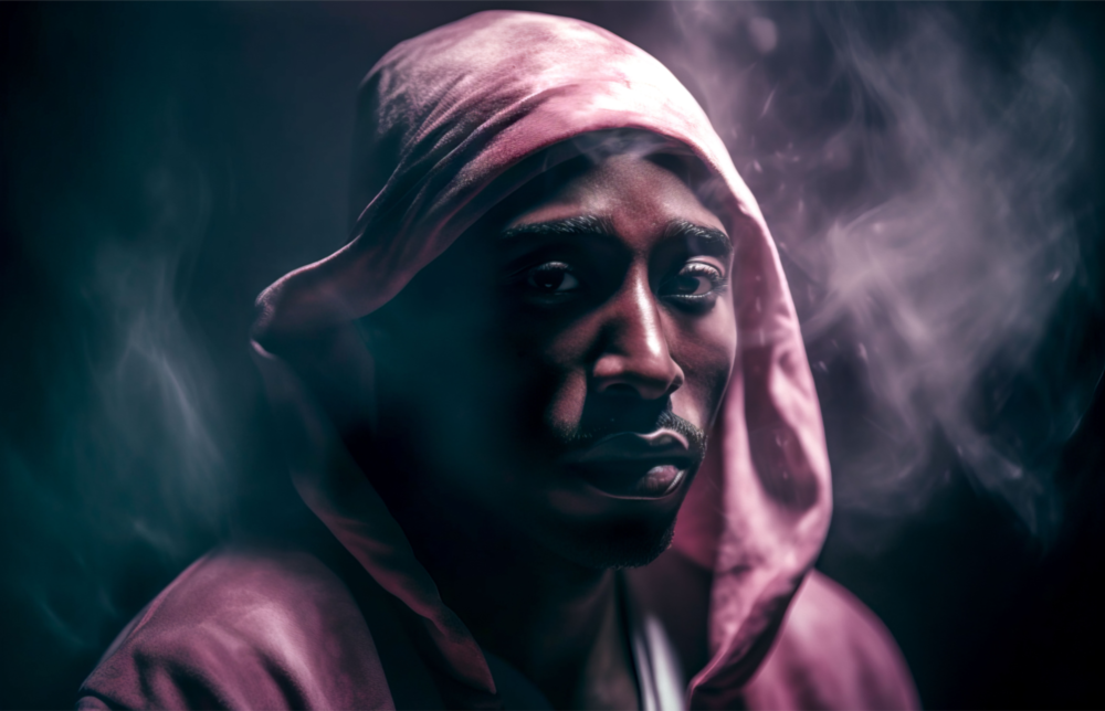 Arte della parete di vetro Tupac || Collezione di design