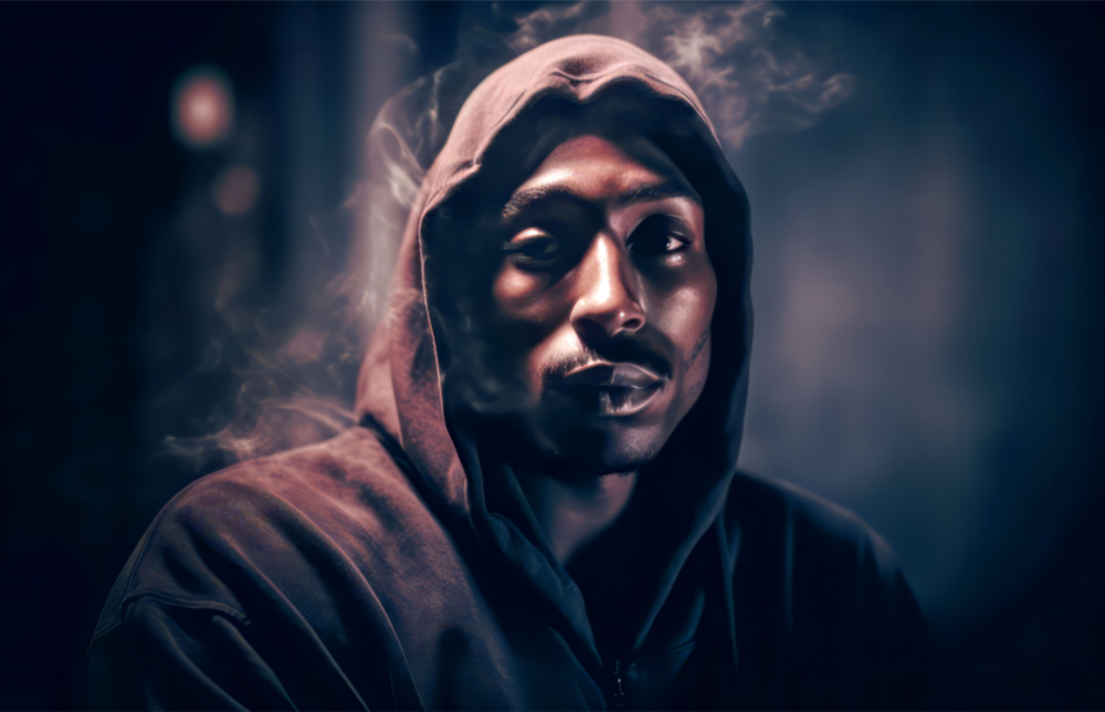 Arte della parete di vetro Tupac || Collezione di design