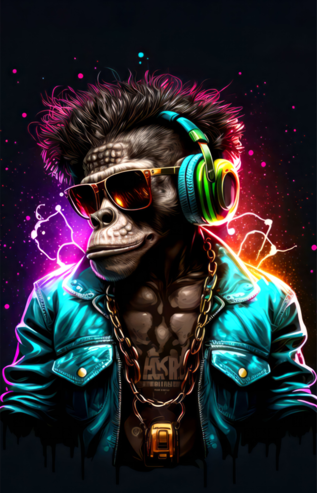 Fühle Die Musik || Designer -Sammlung Glasbild