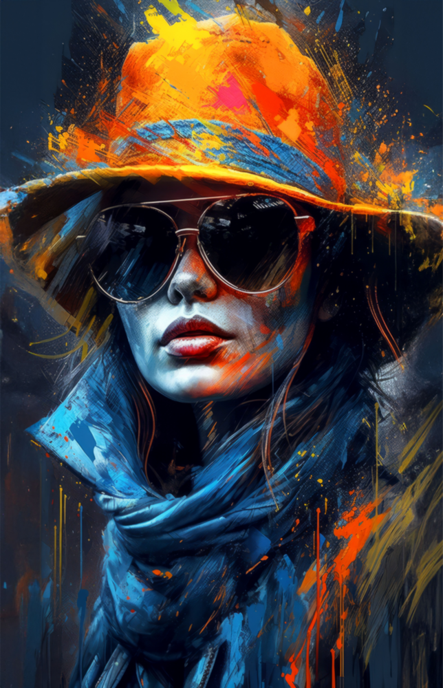 Arte della parete di vetro Cappello || Collezione di designer