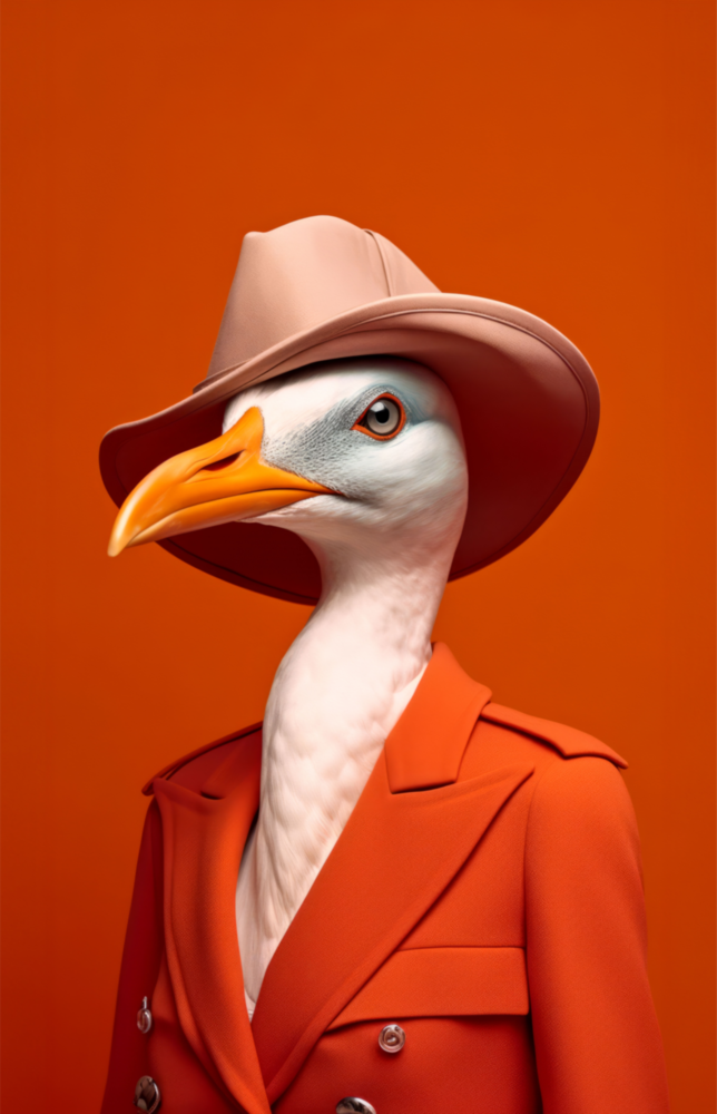 Arte de pared de vidrio de Bird Vogue || Collezione di designer