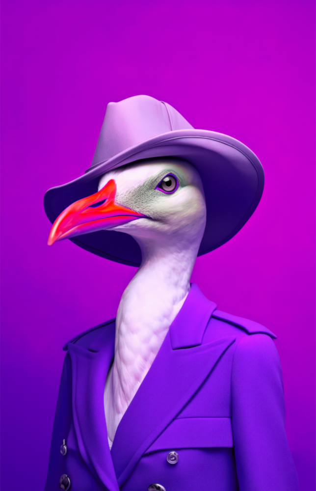 Bird Vogue || Collection du designer Impression Sur Verre