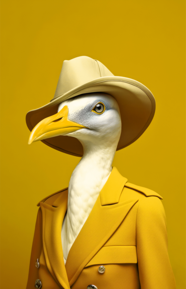 Arte de pared de vidrio de Bird Vogue || Collezione di designer