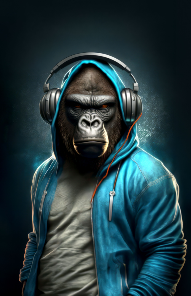 Animal Vogue || Designer -Sammlung Glasbild