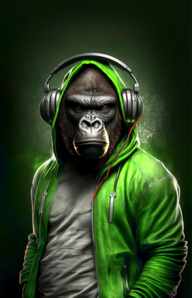 Animal Vogue || Designer -Sammlung Glasbild