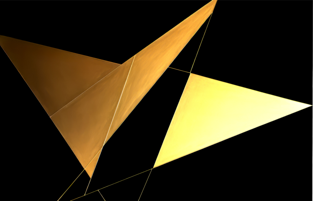 Arte della parete di vetro Ali gialle || Collezione di designer