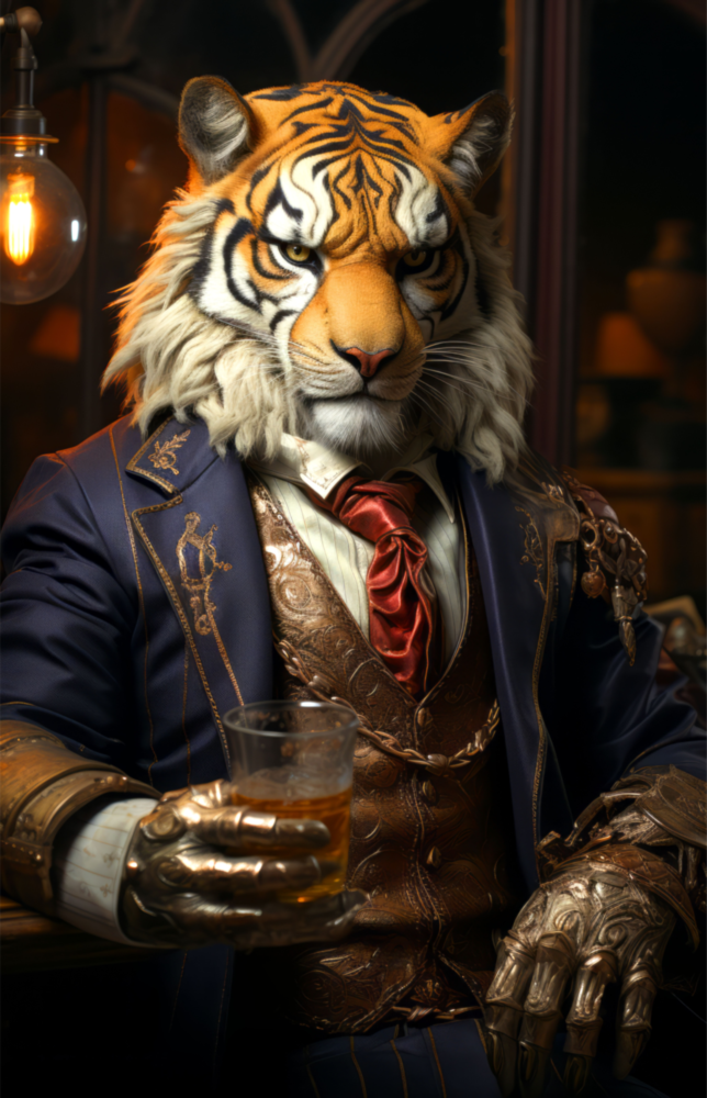 Duke Lion Glass Wall Art|| Designer's Collection