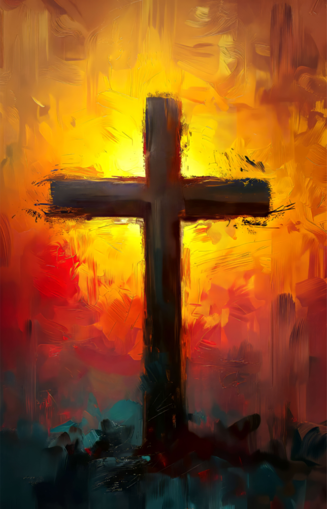 Cross Glass Wall Art || Designer Collection