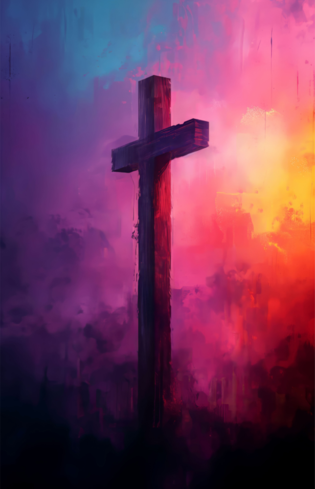 Cross Glass Wall Art || Designer Collection