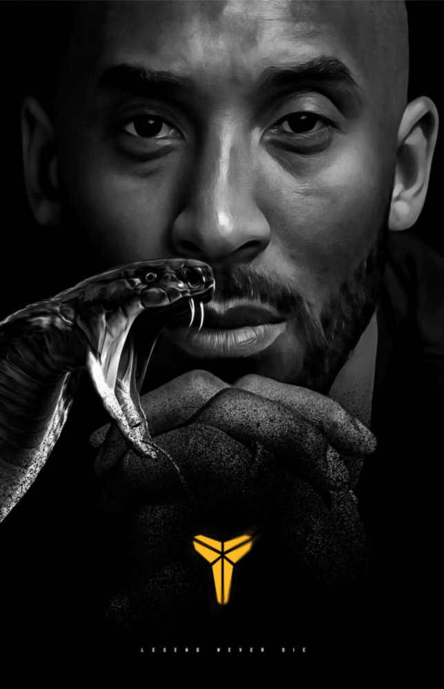 Kobe Bryant Glass Wall Art || Designer Collection