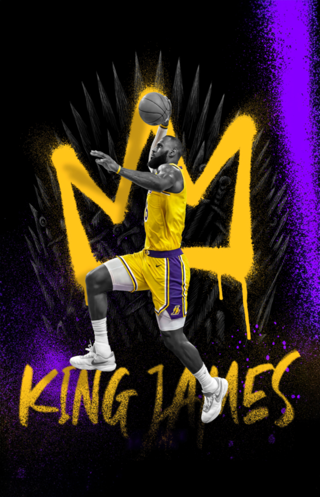 King James Glass Wall Art || Designer Collection