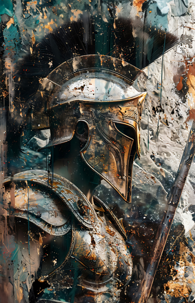 Gladiator Glass Wall Art || Designer Collection