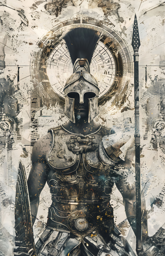 Gladiator Glass Wall Art || Designer Collection