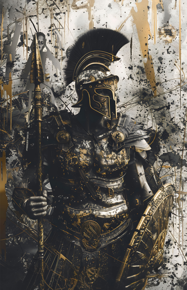 Gladiator Glass Wall Art || Designer Collection