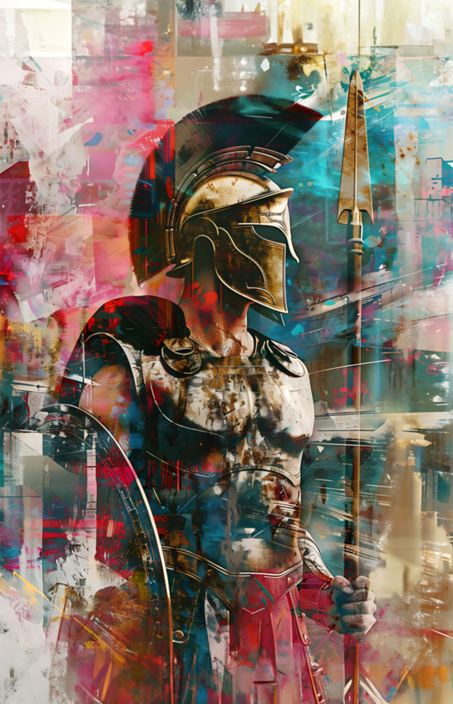 Gladiator Glass Wall Art || Designer Collection