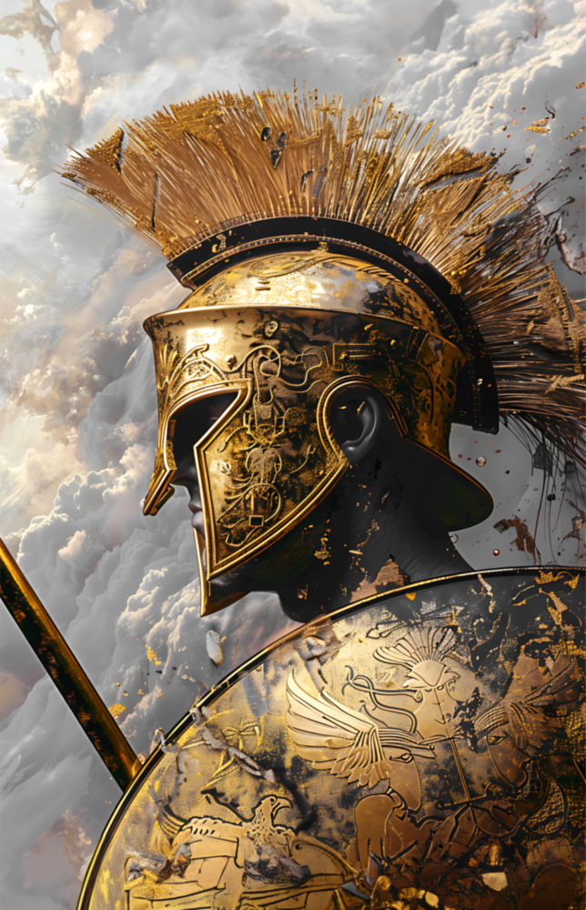 Gladiator Glass Wall Art || Designer Collection