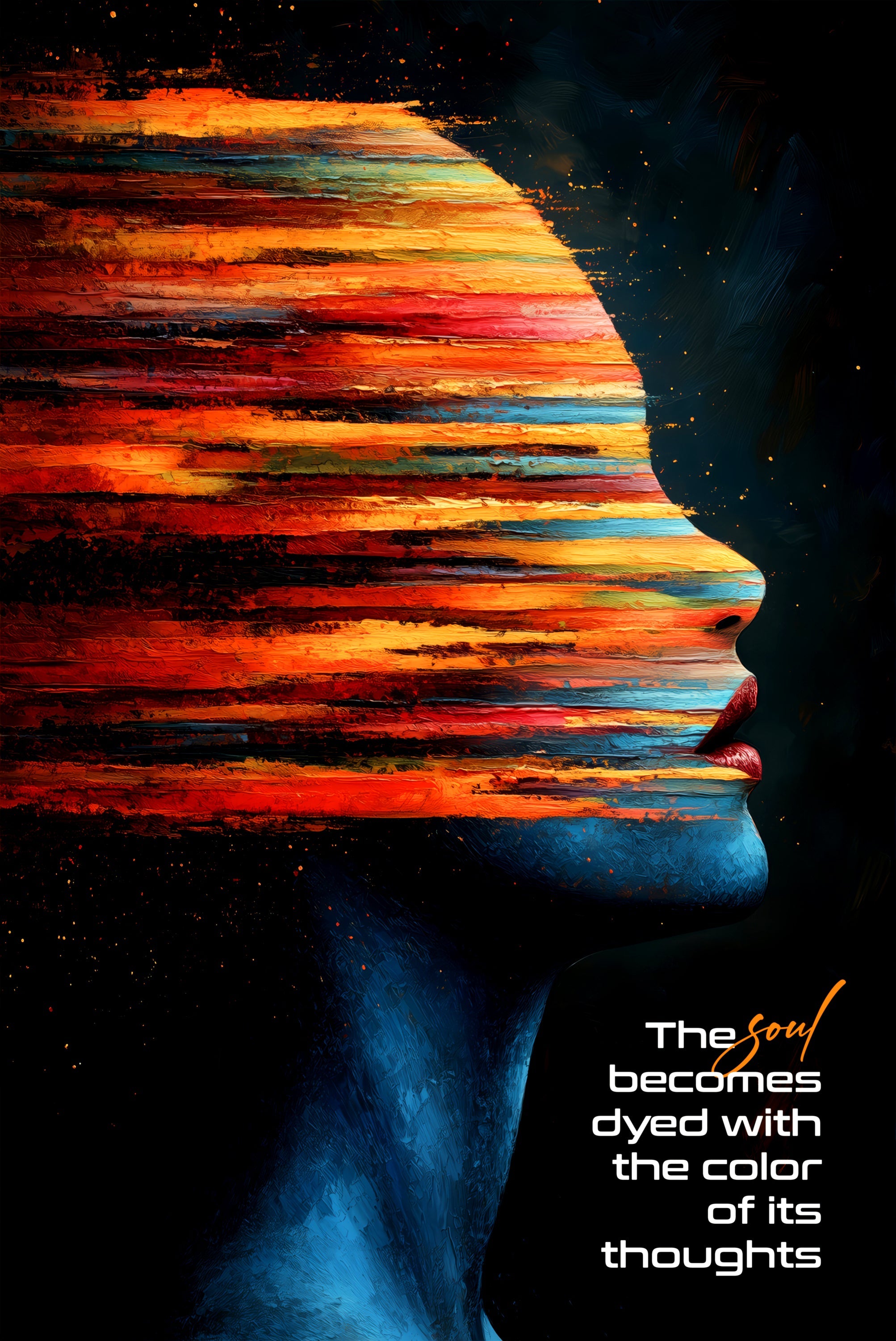 Dyed Thoughts — Gloss Lacquer Accent Print