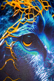 Neon Panther Pulse — 3D Haptic Embossed High-Gloss Luxury Wall Art