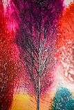 Radiant Chromatic Grove — 3D Haptic Embossed High-Gloss Luxury Wall Art