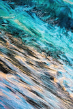 Azure Shoreline Radiance — 3D Haptic Embossed High-Gloss Luxury Wall Art