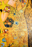 Golden Embrace Reverie — A Textured Tribute to Klimt’s Masterpiece